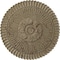 Ekena Millwork Nexus Ceiling Medallion (Fits Canopies up to 2 3/4"), 30"OD x 1 1/4"P, Gobi Desert Crackle CM30NEGDC - alternate 1